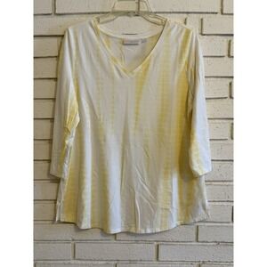 Belle by Kim Gravel Womens Tie Dye‎ Top -Stretch Boho Hippie Beach Size Medium